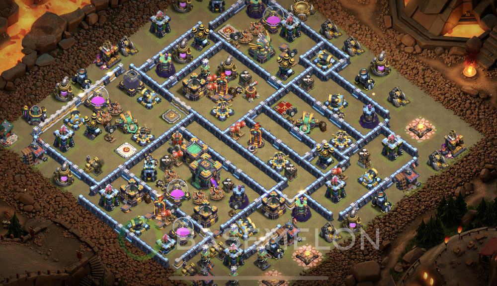 Town Hall Level 14 War Base Design 2025, Anti 3 Stars, Anti Everything, Layout #1175