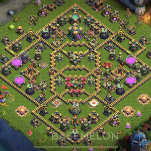 Town Hall Level 14 Farm Base Design 2025, Anti Everything, Hybrid, Layout #1230