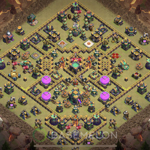 Rathaus Level 14 Krieg Base 2025, Anti 3 Sterne, Anti Alles, Layout #1262