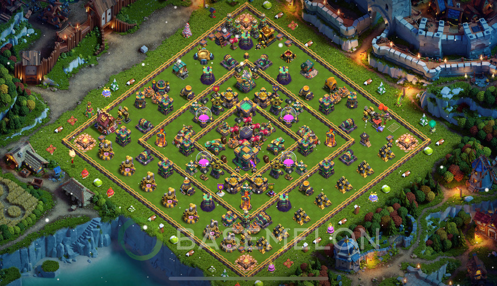 Town Hall Level 14 Farm Base Design 2025, Max Levels, Anti 3 Stars, Layout #1266