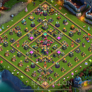 Rathaus Level 14 Farmen Base 2025, Max Level, Anti 3 Sterne, Layout #1266