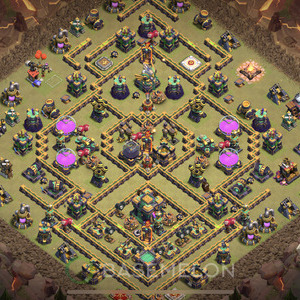 Rathaus Level 14 Krieg Base 2025, Anti Alles, Layout #1321