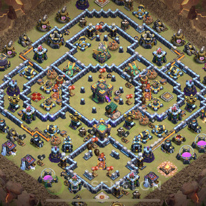 Town Hall Level 14 War Base Design 2025, Anti 3 Stars, Legend League, Layout #1323