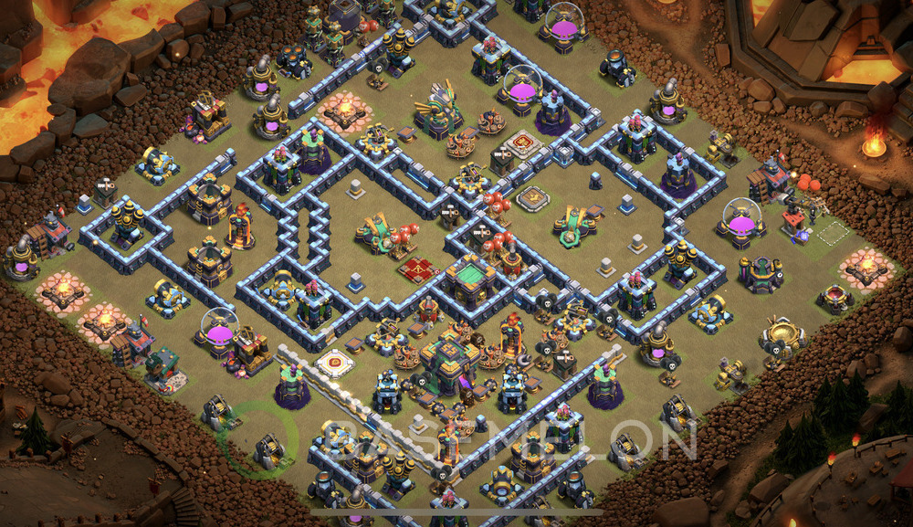 Town Hall Level 14 War Base Design 2025, Layout #1397