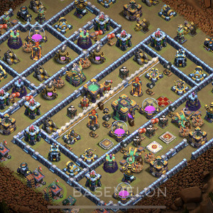 Town Hall Level 14 War Base Design, Layout #146