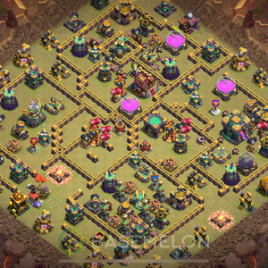 Rathaus Level 14 Krieg Base 2025, Hybrid, Layout #1466