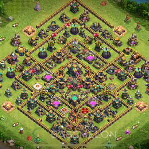 Town Hall Level 14 Farm Base Design 2025, Anti Air, Hybrid, Layout #1483