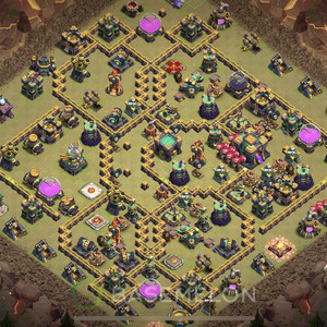 Town Hall Level 14 War Base Design 2025, Layout #1485