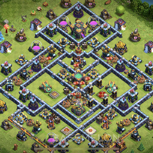 Rathaus Level 14 Verteidigung Base 2025, Anti Alles, Layout #1517
