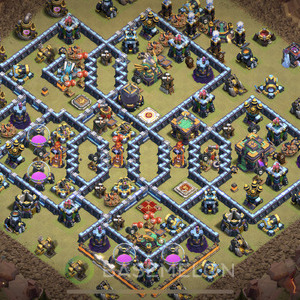 Rathaus Level 14 Krieg Base 2025, Anti Air, Layout #1537