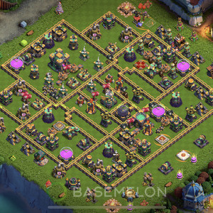 Rathaus Level 14 Verteidigung Base 2025, Anti 3 Sterne, Anti Alles, Layout #1620