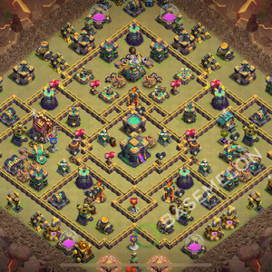 Town Hall Level 14 War Base Design 2026, Anti 2 Stars, Legend League, Layout #1705