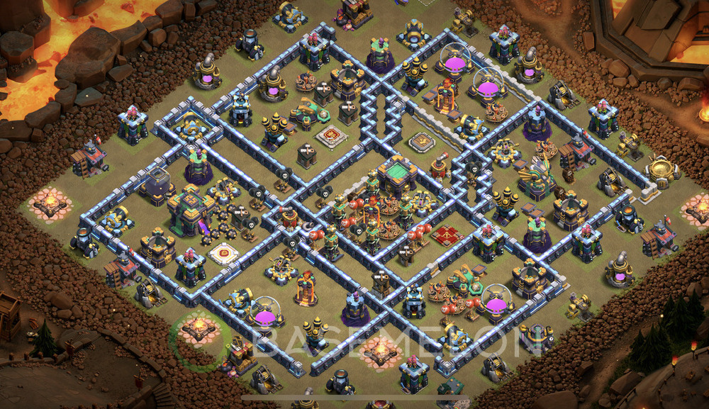Town Hall Level 14 War Base Design 2025, Layout #1713