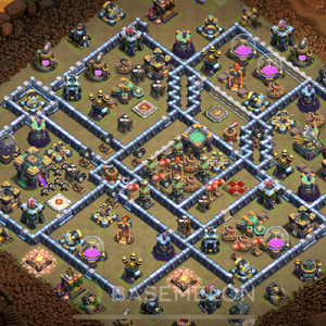 Town Hall Level 14 War Base Design 2025, Layout #1713