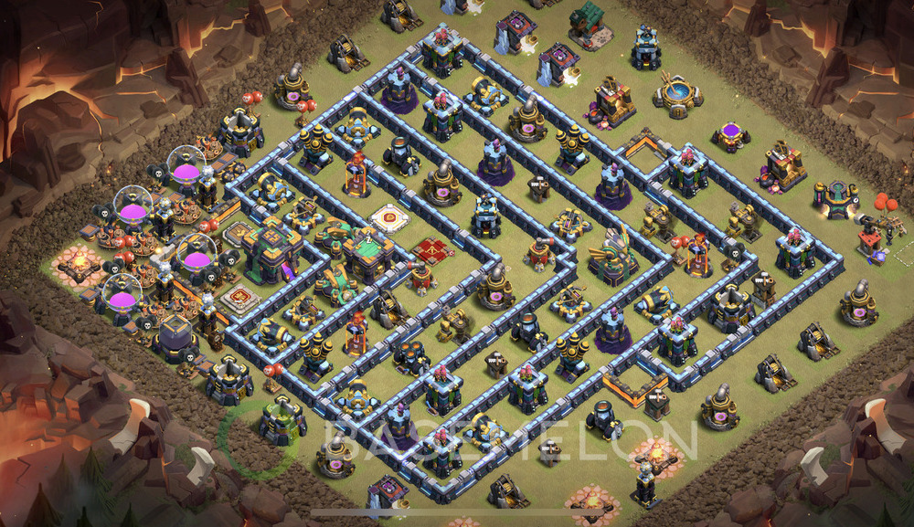 Town Hall Level 14 War Base Design 2025, Anti 3 Stars, Anti Everything, Layout #1720