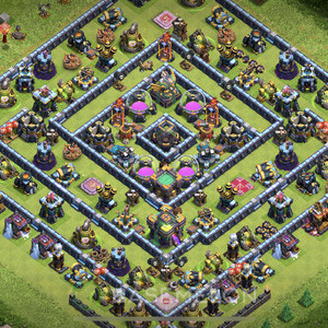 Town Hall Level 14 Farm Base Design 2025, Hybrid, Anti Air, Layout #1788
