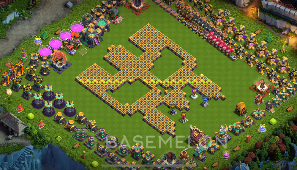Town Hall Level 14 Progress Base Design 2025, Layout #1804