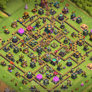 Rathaus Level 14 Verteidigung Base 2025, Anti Alles, Layout #1845