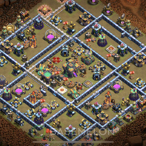 Town Hall Level 14 War Base Design 2025, Anti 2 Stars, Legend League, Layout #1865