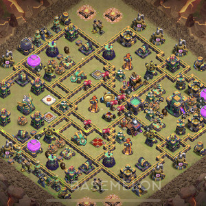 Rathaus Level 14 Krieg Base, Hybrid, Layout #19