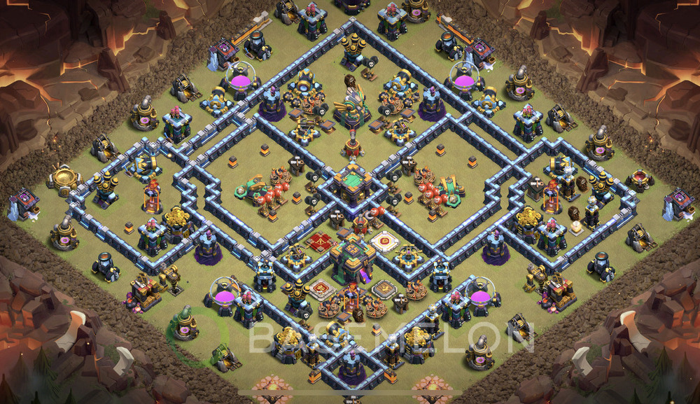 Town Hall Level 14 War Base Design 2025, Anti 3 Stars, Anti Everything, Layout #2076