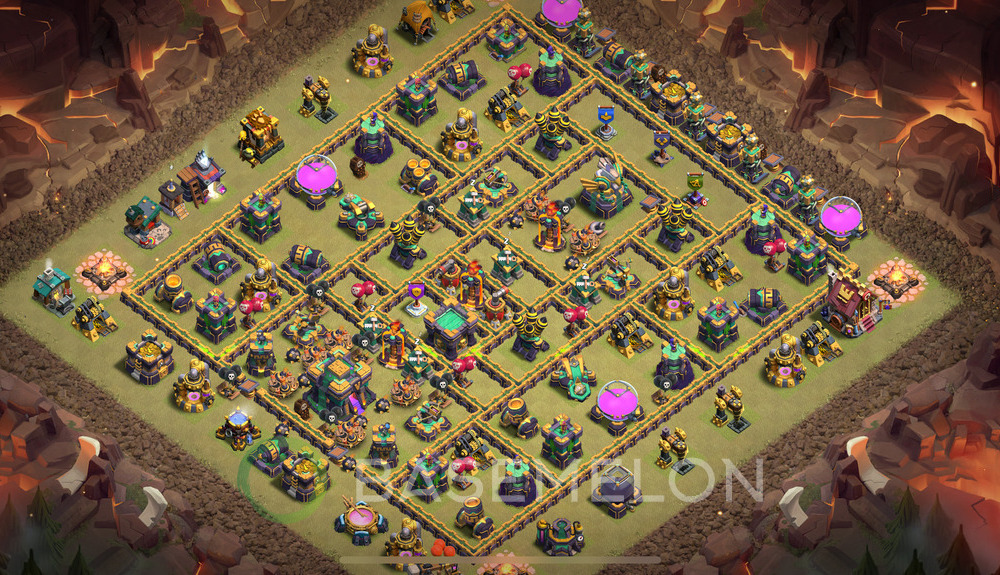 Town Hall Level 14 War Base Design 2025, Anti 3 Stars, Anti Everything, Layout #2085