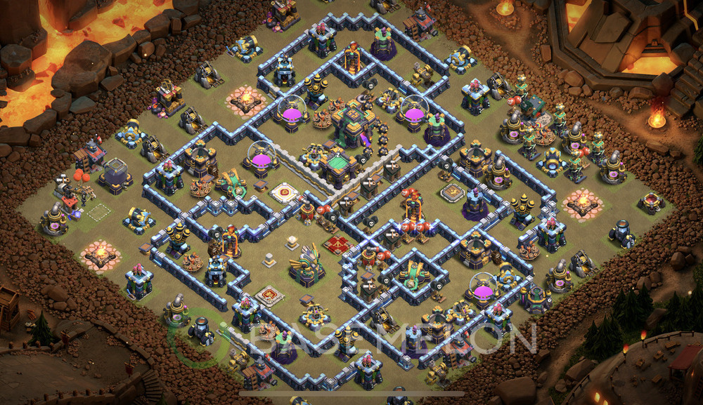 Town Hall Level 14 War Base Design 2025, Layout #2086