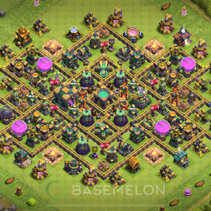 Rathaus Level 14 Verteidigung Base 2025, Hybrid, Layout #2101