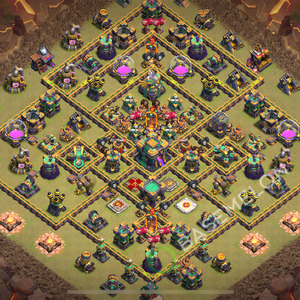 Town Hall Level 14 War Base Design 2025, Anti 2 Stars, Legend League, Layout #2175