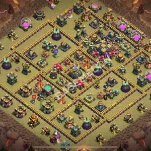 Town Hall Level 14 War Base Design 2025, Max Levels, Anti Everything, Layout #2187