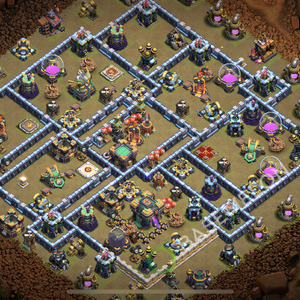 Town Hall Level 14 War Base Design 2025, Hybrid, Layout #2235