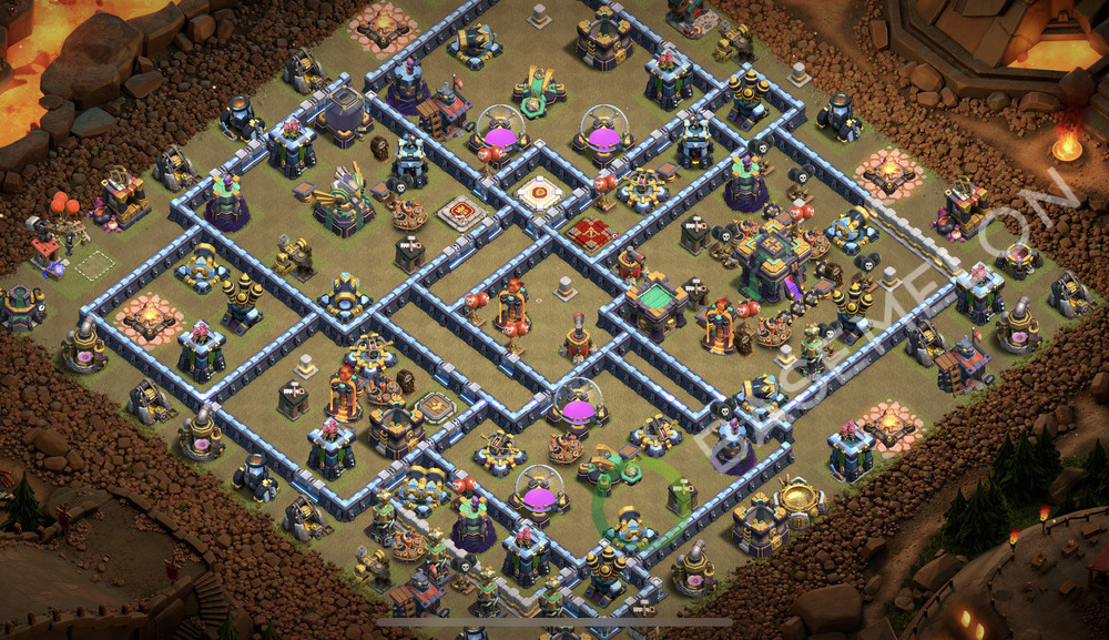 Town Hall Level 14 War Base Design 2025, Anti Everything, Layout #2261