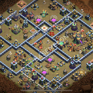 Town Hall Level 14 War Base Design 2025, Anti Everything, Layout #2261