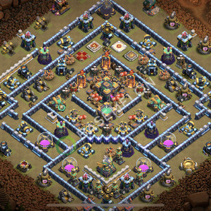 Town Hall Level 14 War Base Design 2025, Anti 3 Stars, Anti Everything, Layout #2268