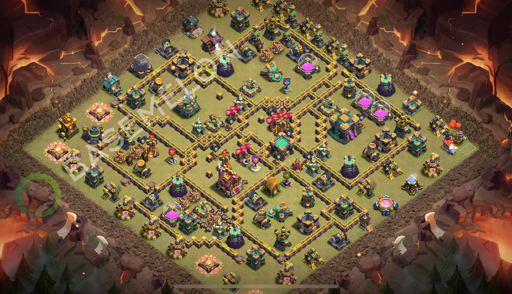 Aldea del Ayuntamiento Nivel 14 para Guerra, Niveles Máximos, Anti Todo Diseño 2026, #2287