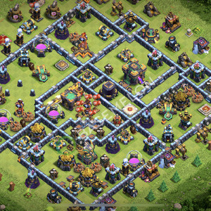 Rathaus Level 14 Farmen Base 2025, Hybrid, Anti Alles, Layout #2321