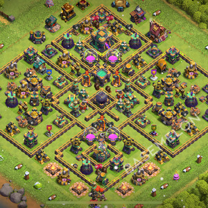 Town Hall Level 14 Farm Base Design 2025, Anti Air, Hybrid, Layout #2415