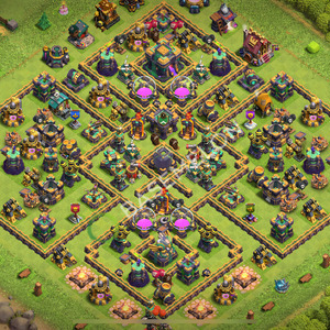 Town Hall Level 14 Farm Base Design 2026, Anti Air, Hybrid, Layout #2415