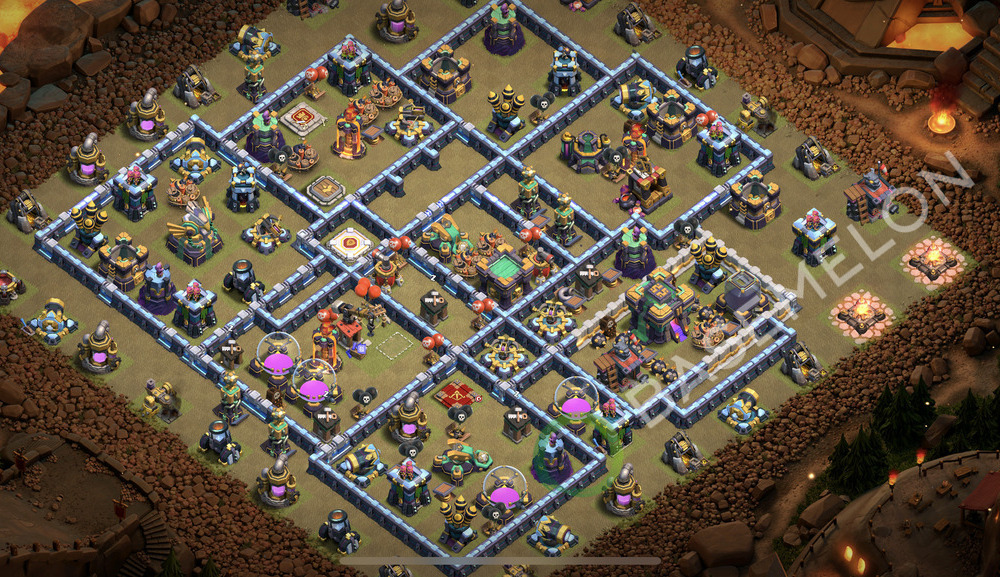 Town Hall Level 14 War Base Design 2025, Layout #2416