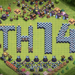 Town Hall Level 14 Progress Base Design, Layout #244