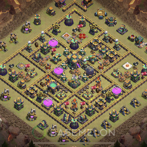 Town Hall Level 14 War Base Design, Anti 2 Stars, Anti Everything, Layout #245