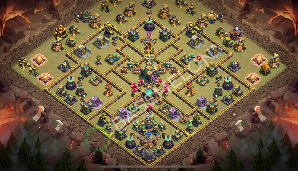 Town Hall Level 14 War Base Design 2026, Max Levels, Anti Everything, Layout #2492