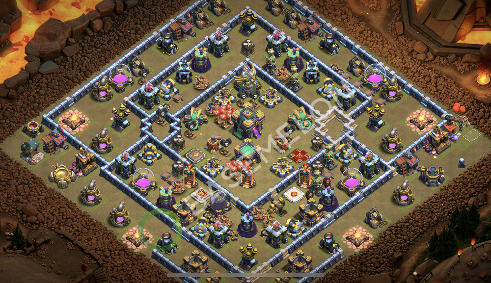 Rathaus Level 14 Krieg Base 2026, Anti 3 Sterne, Anti Alles, Layout #2532