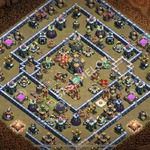 Rathaus Level 14 Krieg Base 2026, Anti 3 Sterne, Anti Alles, Layout #2532