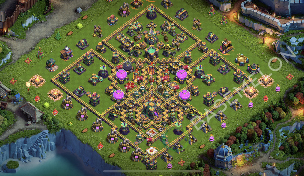 Town Hall Level 14 Farm Base Design 2026, Anti Everything, Layout #2577