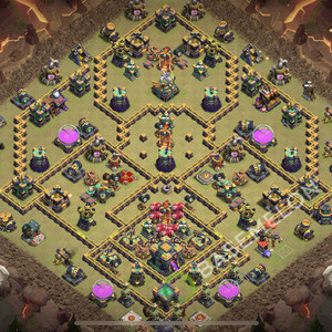 Town Hall Level 14 War Base Design 2026, Anti Everything, Layout #2609