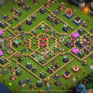 Town Hall Level 14 Trophy/Defense Base Design 2026, Anti Everything, Hybrid, Layout #2637
