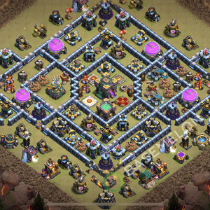 Hôtel de Ville Level 14 Guerre GDC Base  2026, Anti 3 Étoiles, Anti Tout, Village #2663