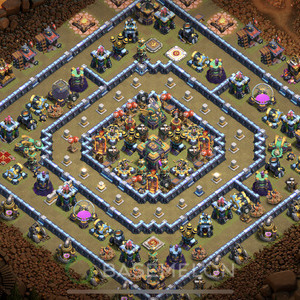 Rathaus Level 14 Krieg Base, Anti Alles, Layout #27