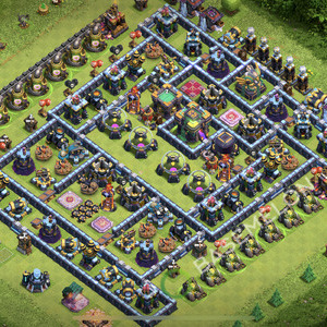 Town Hall Level 14 Farm Base Design 2026, Hybrid, Anti Everything, Layout #2715